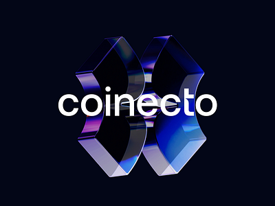 Coinecto Logo Design 3d animation brand branding clean crypto design figma finance graphic design icon logo logo design logodesign motion graphics spline ui vector visual design web