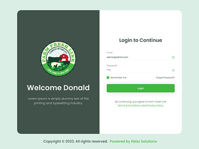 Farm Fresh Login Page Concept creative design login loginpage register signin signup ui uidesign uidesigning uiux uiuxdesign uxdesign uxui web website website design webui