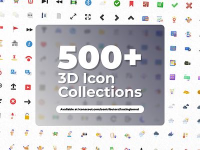 500+ 3D Icon Collection 3d 3d icon 3d illustration branding cool design front end graphic design icon illustration logo ui website