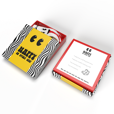 Happy Socks adobe graphic design packaging