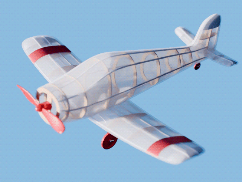 Plane 3d animation 3d animation design gif light loop motion graphics plane