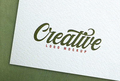 Debossed Logo Mockup debossed logo mockup embossed logo mockup