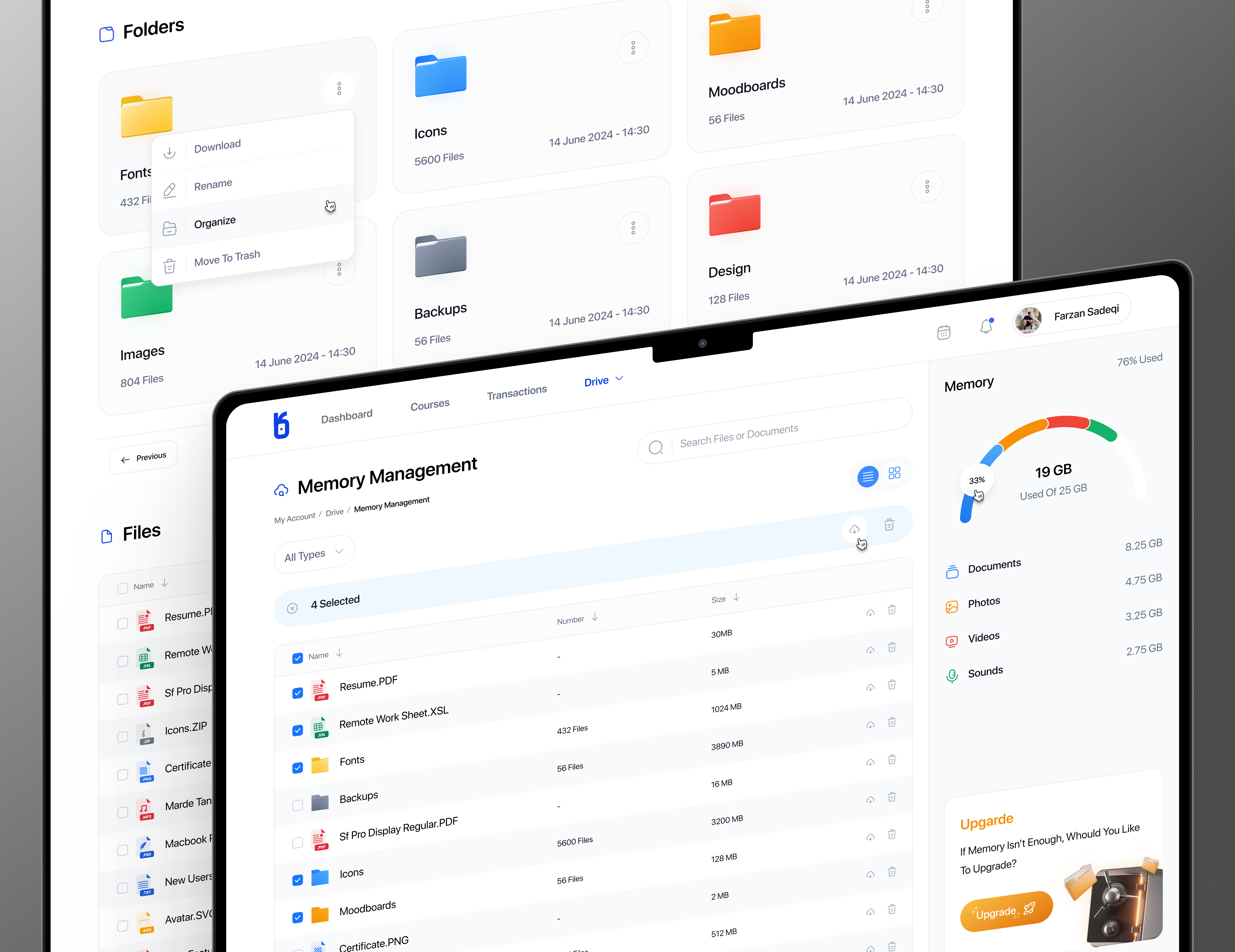 Cloud Drive cliud drive cloud cloud drive dashboard drive education educational dashboard educational panel file file manager folder manager online online education ui uiux web design