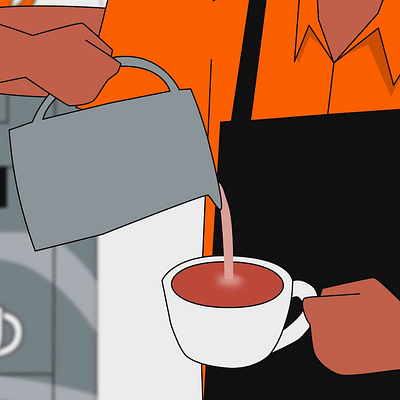 Mobo Coffee AD VIdeo animation branding motion graphics