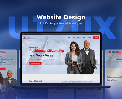 RLR Law Firm - Website UI/UX Design dev develop figma graphic design landing law law firm layer ui ui design uiux design ux web website website design wordpress