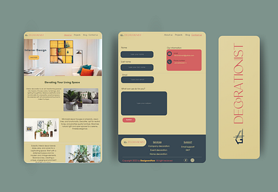 Decoration Website animations branding decoration design development minimal design transitions ui ux webdesign website