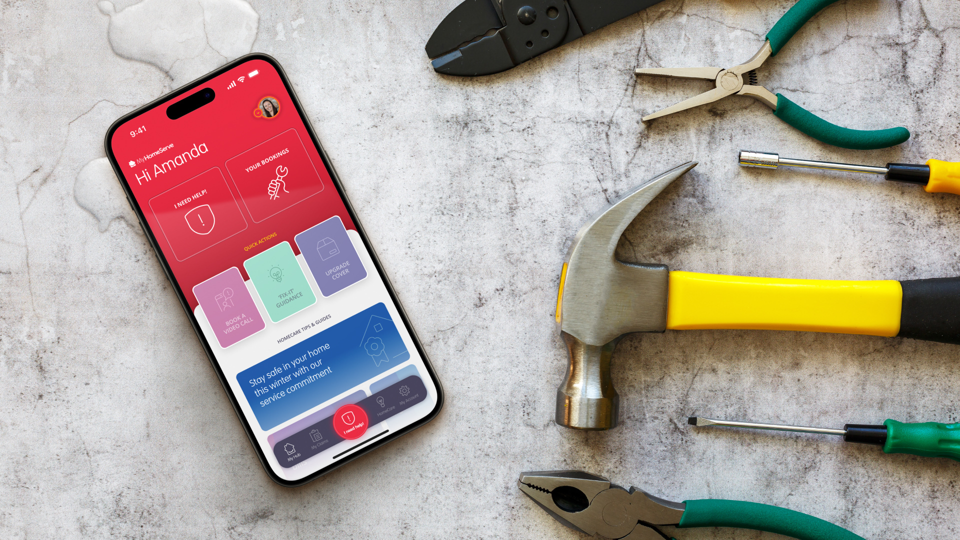 HomeServe policy app & product strategy application product strategy ui ux