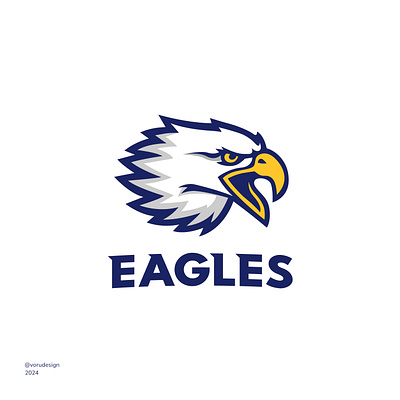 EAGLES Logo brand branding daily logo daily logo challenge day 32 eagle logo eagles logo logo design logo designer logotype mascot logo