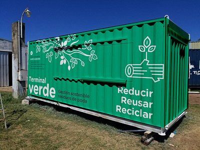 Shipping container for government of Santa Fe design graphic design product