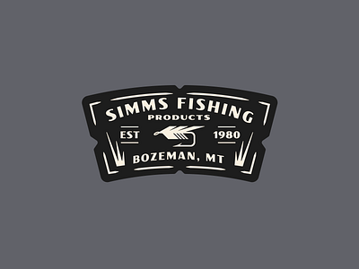 Simms Fishing Products apparel design badge design branding design fly fishing fly shop graphic design hat design icon design kroneberger patch simms fishing trout typography