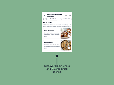 Mobility UI Card to Discover Local Home Chefs design explore figma food foodapp home chef homemade mobile app mobility ui ui card ui design ui kit uiux ux ux design