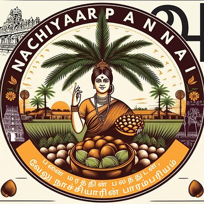 Tamil style logos branding graphic design illustration logo