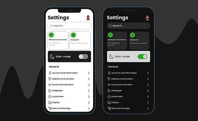 Settings Page (Daily UI 007) dailyui design settings ui userinterface ux