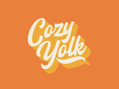 Cozy Yolk Retro Logo branding breakfast design graphic design identity illustration logo mark sandiego