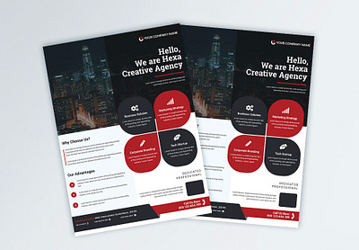 Corporate Business Flyer Template Design Set, Brochure Design modern