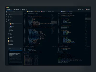 VSCode Redesign Concept app code editor concept dark mode design microsoft neovim product product ui redesign ui vi vim vscode