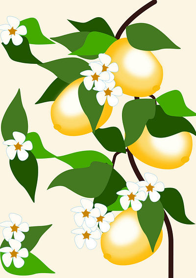 Lemons illustration vector art