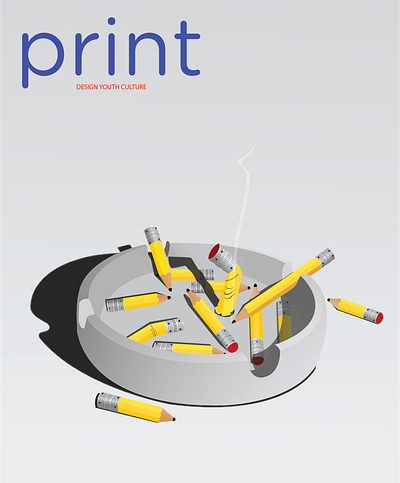 Print Magazine Cover - Student Project graphic design illustration