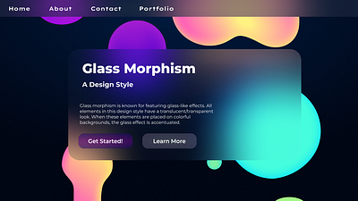 Glass Morphism design figma glassmorphism ui