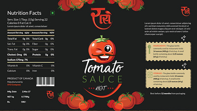 Raas Sauce Label branding label design logo design ui design
