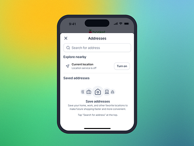 Improving User Experience with Address Management addresses app cart design grocery ios location search service ui ux