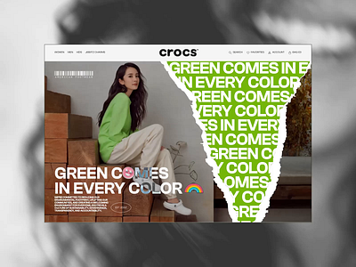 Crocs_page About company animation branding design fashion interface ui ux webdesign