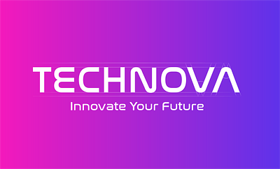 Technova innovation logo colorful creation futur futurist ia innovation logo