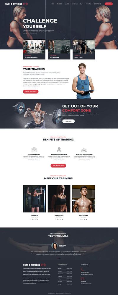 Gym and Fitness Web UI branding fitness graphic design gym sports ui ui design