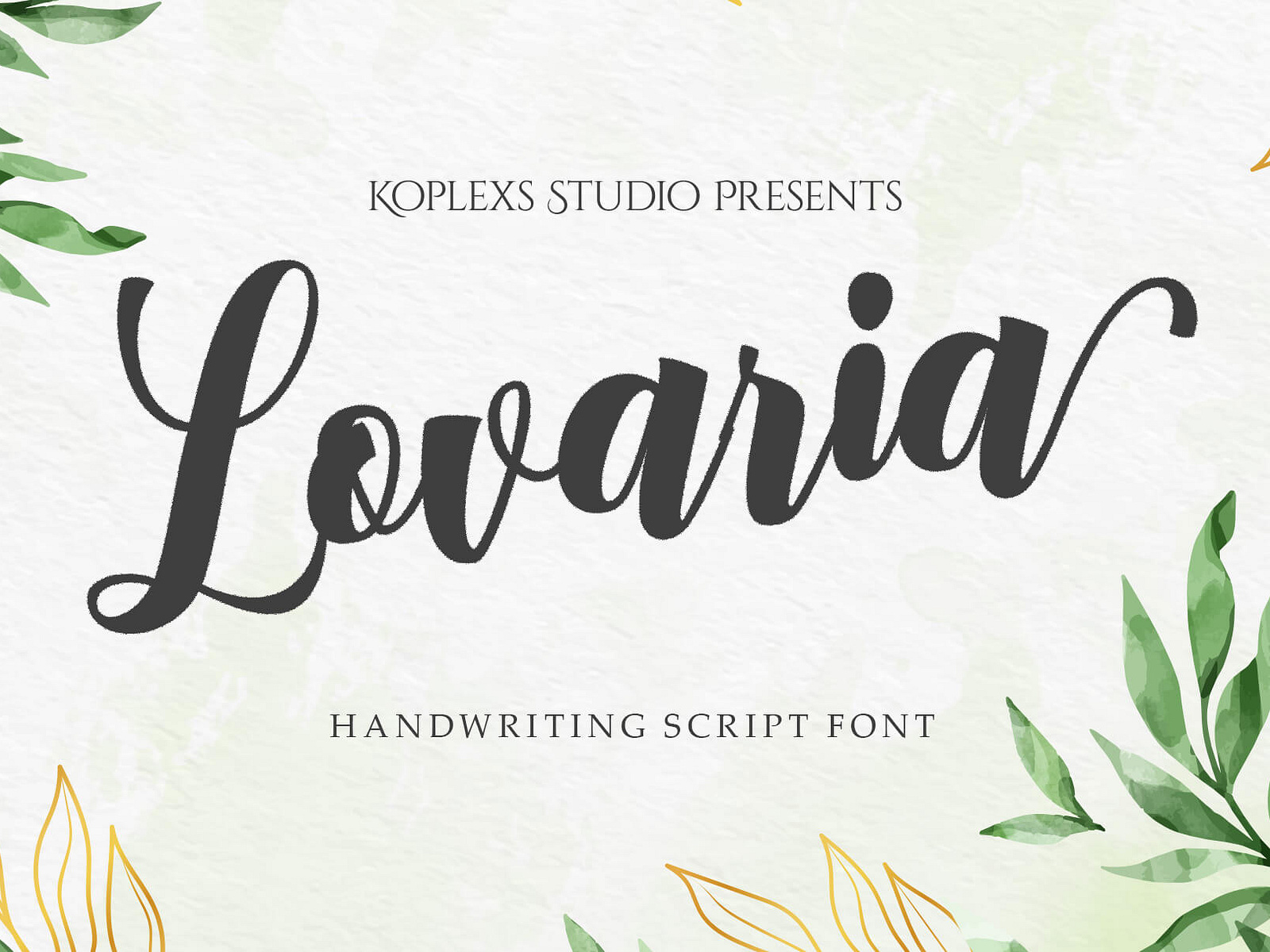 Lovaria - Handwriting Script Font by Koplexs Studio on Dribbble