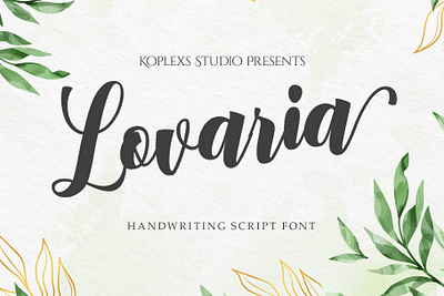 Lovaria - Handwriting Script Font fonts handwritten wedding font
