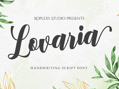 Lovaria - Handwriting Script Font fonts handwritten wedding font