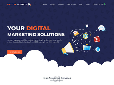 Digital Marketing Web UI digital marketing illustration ui ui design web ui