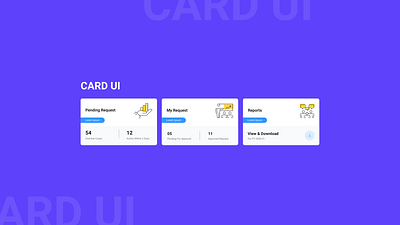 Card UI branding card design card ui ui design