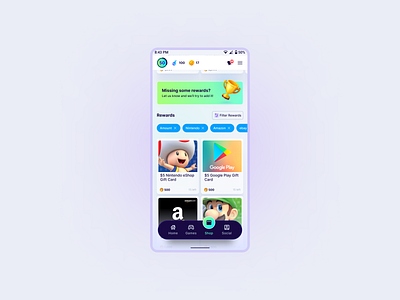 Potion App - Shop app design gaming product shop ui ux