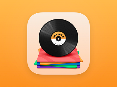 My Vinyls iOS App Icon app icon app icon design ios app icon design records