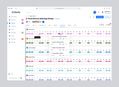 Task | Project Monthly View - Dashboard dashboard ui design project dashboard project manabement dashboard project report design project ui design report design task dashboard task details task details design task kanban view task list view task ui design tast monthly view top dashboard ui design ui design ux design