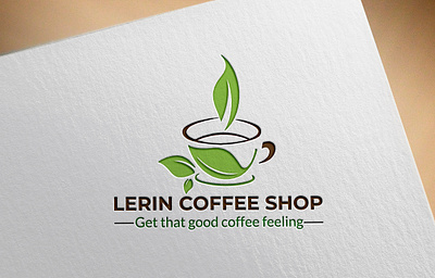 LARIN COFFEE SHOP LOGO DESIGN illustration