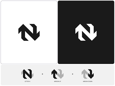 Letter N + Arrows logo mark arrow arrow logo brand branding design growth letter logo letter n letter n logo logistic logistic company logo minimal logo modern logo movement simple logo spredition transport truck ui