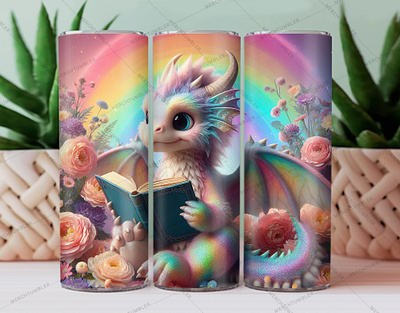 Book Dragon Skinny Tumbler Wrap 20 oz tumbler 30 oz tumbler book template book tumbler color image design dragon background dragon tumbler dragon vector dragon vector art dragon vectors illustration photography skinny tumbler sublimation tumbler design tumbler sublimation tumbler warp vector art waterslide tumbler