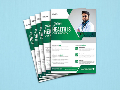 Modern Medical Flyer Design branding clinic flyer design clinic poster creative design doctor flyer doctor graphics graphic design health leaflet hospital flyer logo medical brochure medical flyer medical flyer design medical flyer psd medical flyer template medical graphics medical poster medical service promotion medical services flyer template vector