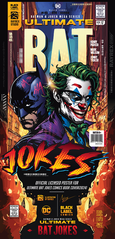 ULTIMATE BAT JOKES COMICS COVER batman comics dc comics fan art joker