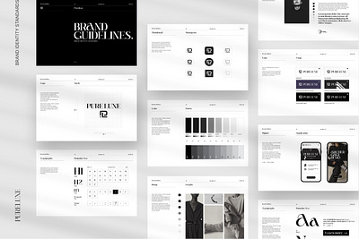 Pure Luxe-Style Guidelines branding color guide guidelines itendity logo lux pure style template