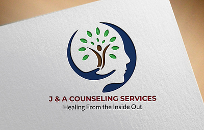 J & A COUNSELING SERVICE LOGO DESIGN illustration