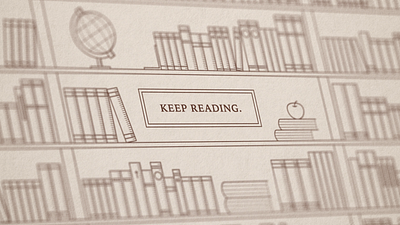 Keep Reading. book books bookshop bookstore branding canvas of god engraving etching illustration keep reading micah williams design reading vector woodcut