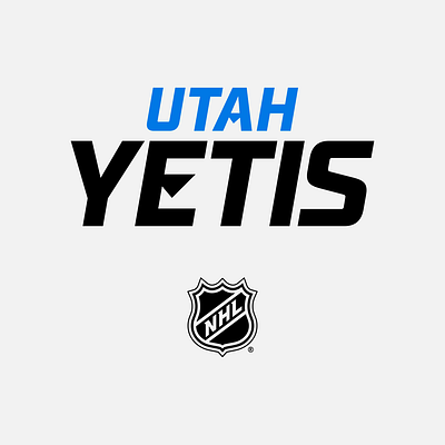 Utah Yetis 02/03 branding hockey logo nhl sports utah yeti yetis