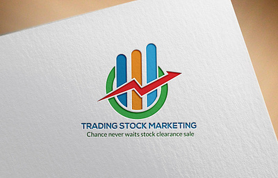 TRADING STOCK MARKETING LOGO DESIGN illustration