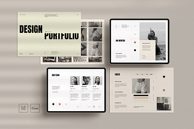 CANVA | Design Portfolio Template canva cv design graphic job personal portfolio project resume template work