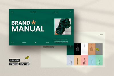 Brand Guidelines Template branding color graphic design guide guidelines logo mood template type typography