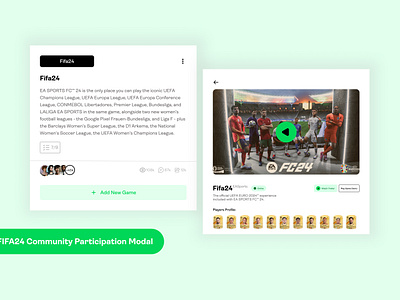 Fifa24 Community Participation Modal branding fifa game gaming modal ui ux