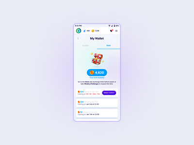 Potion App - Wallet app design gaming product ui user interface ux